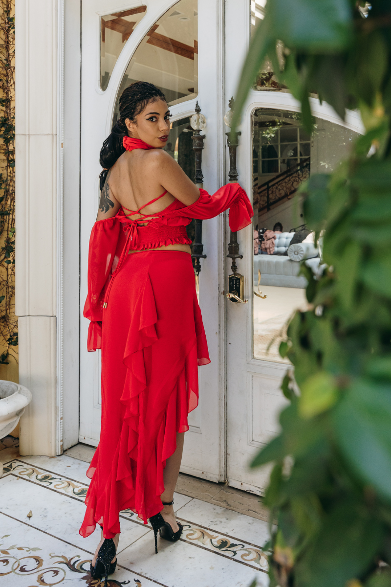 The Rodeo Drive Set in Scarlet - Heiress Gems
