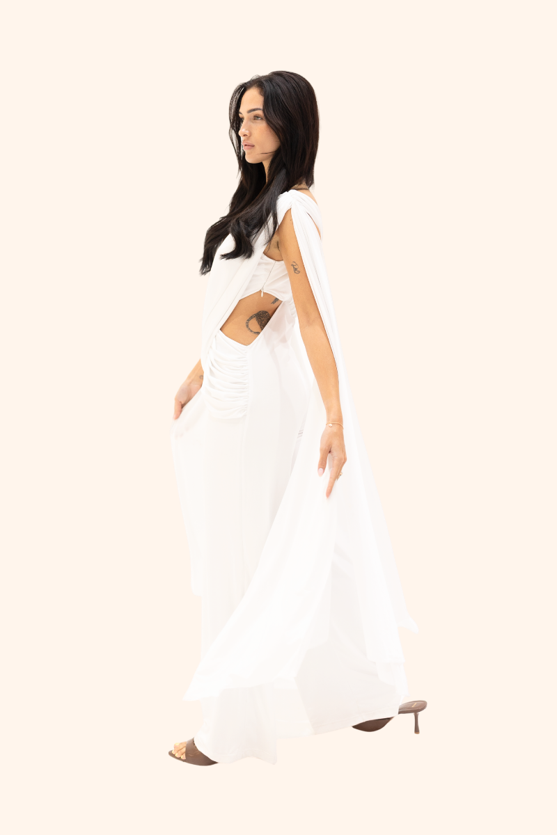 The Dynasty Jumpsuit in Ivory