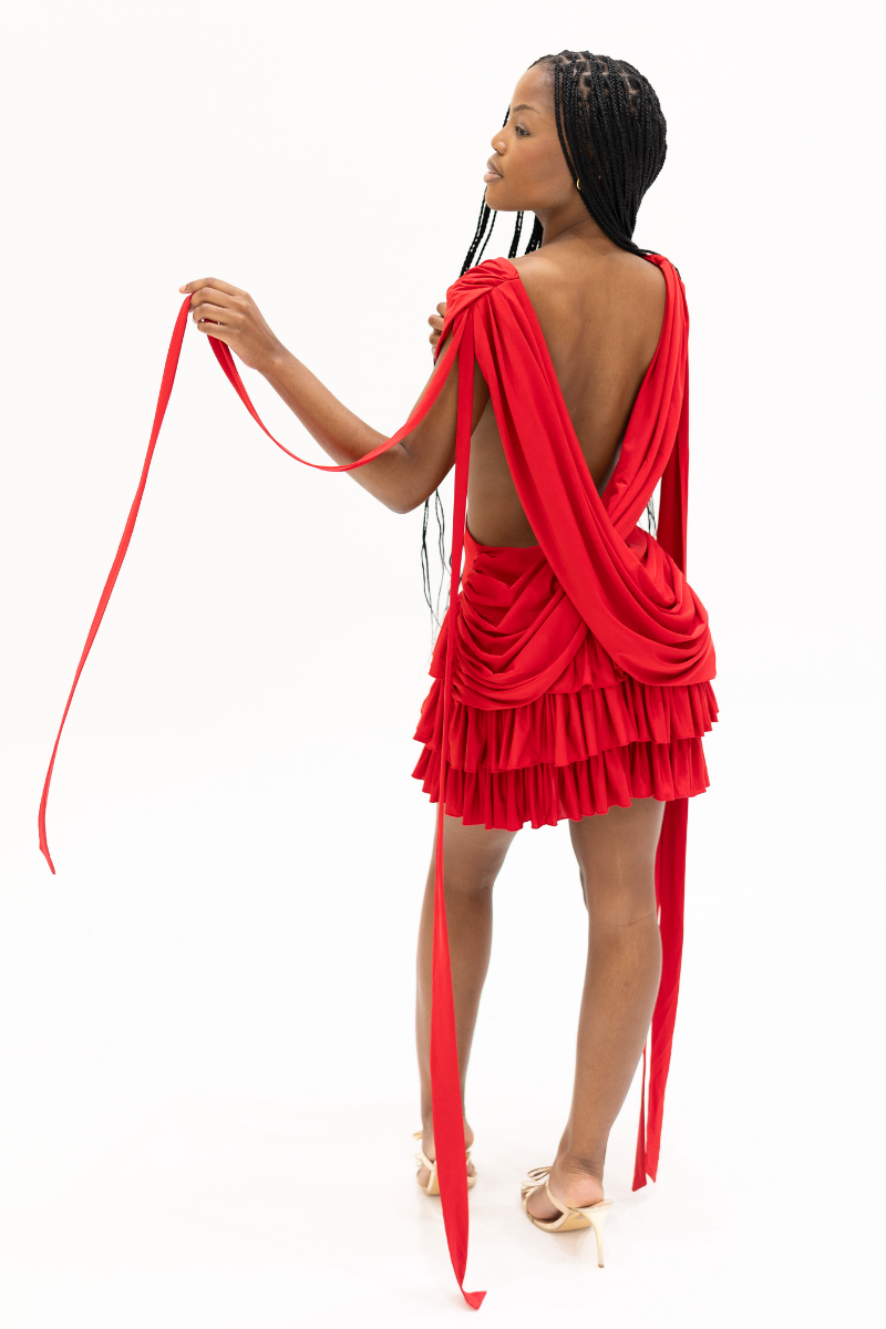 The Socialite Dress in Rouge - Heiress Gems