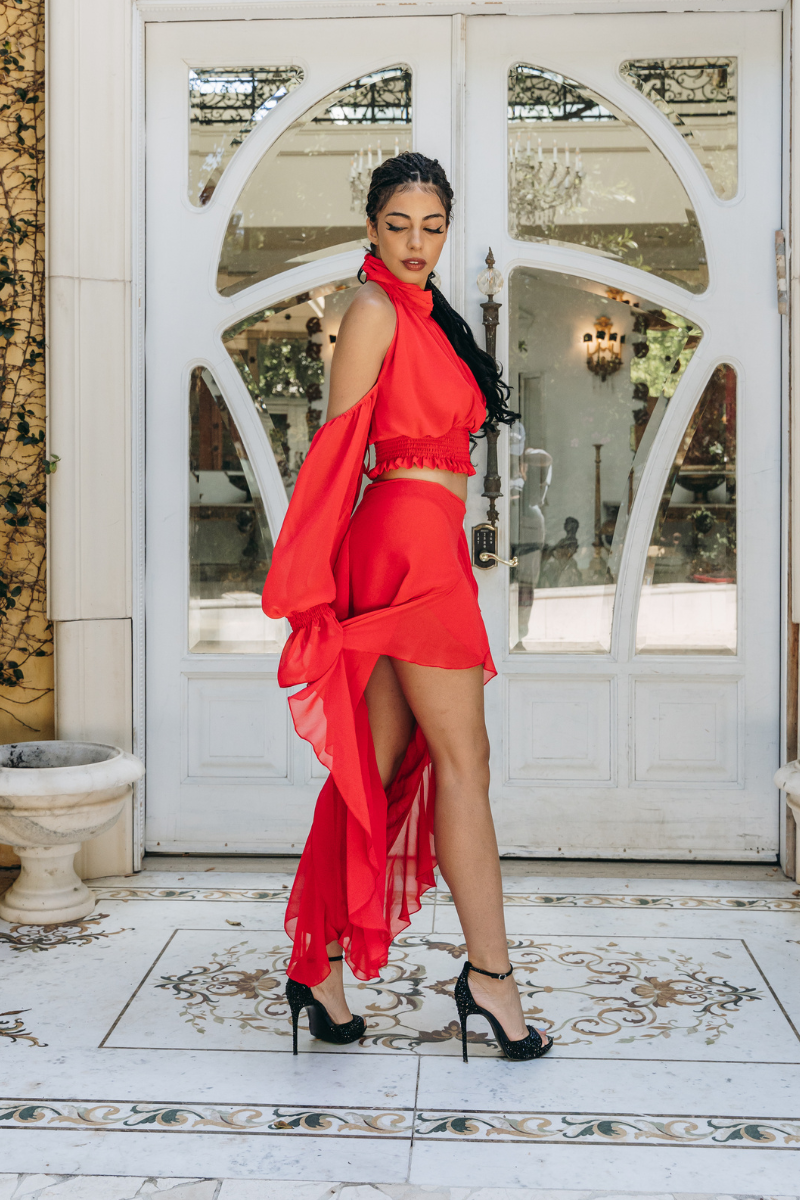 The Rodeo Drive Set in Scarlet - Heiress Gems