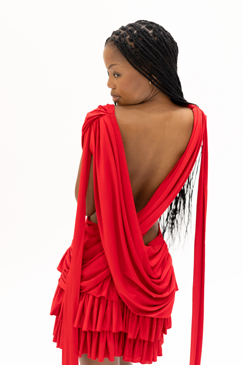 The Socialite Dress in Rouge - Heiress Gems