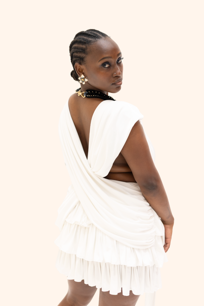 The Socialite Dress in Noir - Heiress Gems