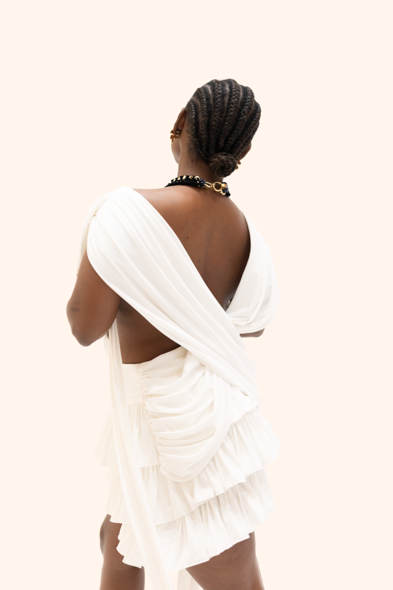 The Socialite Dress in Noir - Heiress Gems