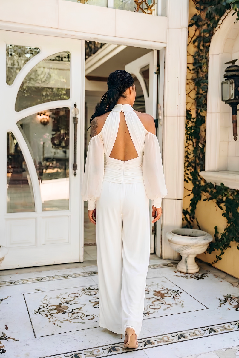 Heiress En Blanc Jumpsuit - Heiress Gems